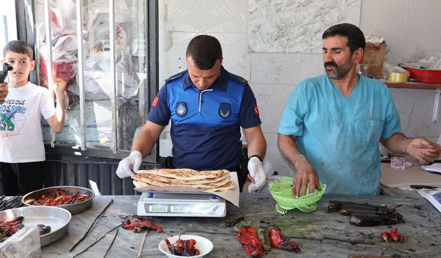Haliliye zabıtasından pide ve lahmacun fırınlarına sıkı denetim