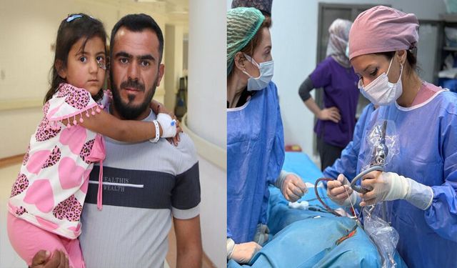 İlk kez yaptıkları operasyonla gözü kurtardılar!