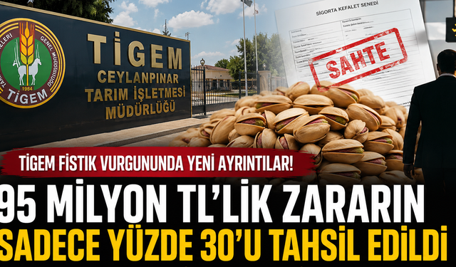 Şanlıurfa TİGEM'deki fıstık vurgununda yeni detaylar...
