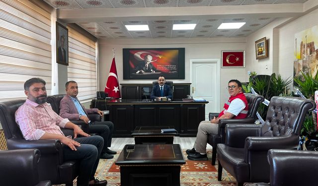 Hilvan Yerel Eylem Grubu'ndan Kaymakam Zafer Şahin'e Ziyaret