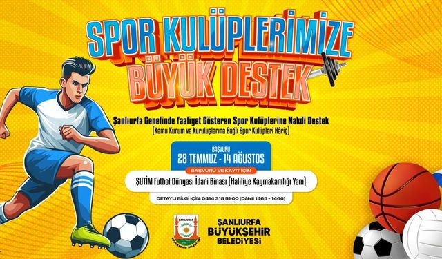 Büyükşehir'den amatör spor kulüplerine müjde