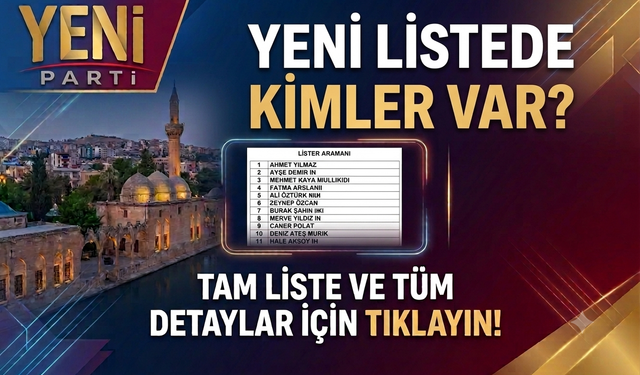 Yeni Parti’nin Urfa İl Yönetimi belli oldu: işte o isimler...