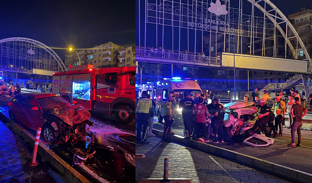 Abide Kavşağı savaş alanına döndü! 3 yaralı, bir araçta yangın
