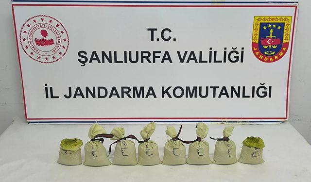 Şanlıurfa’da narkotik operasyonu: Kilolarca esrar ele geçirildi