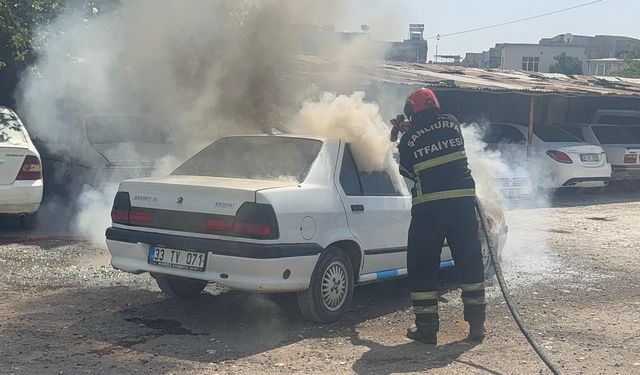 Otoparkta Çıkan Yangın Korkuttu!