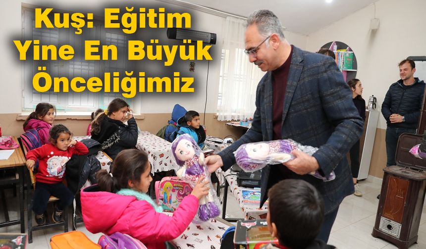 Başkan Kuş, öğrencilere başarı diledi...