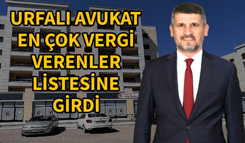 Avukat Konak vergi vermenin mutluluğunu yaşıyor...