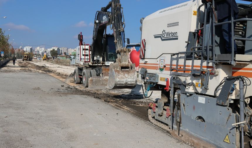 Maşuk yolunda sıcak asfalt hazırlığı...