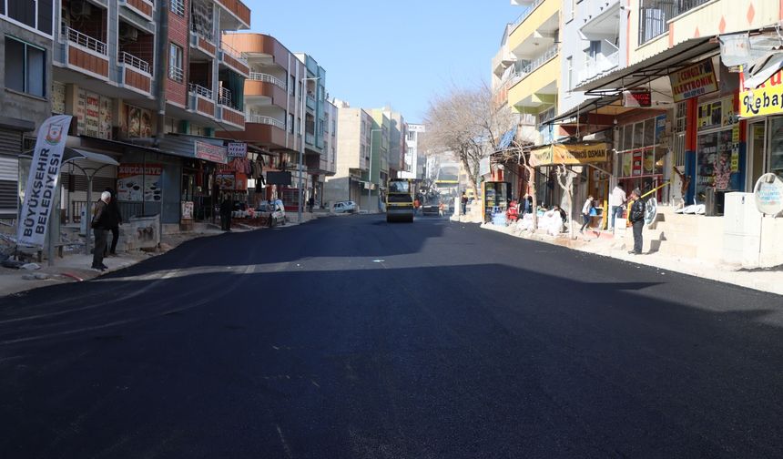 Süleymaniye Caddesi Asfaltlanıyor