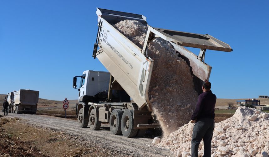 Şanlıurfa Büyükşehir Belediyenden Şuayip şehri yolunda çalışma