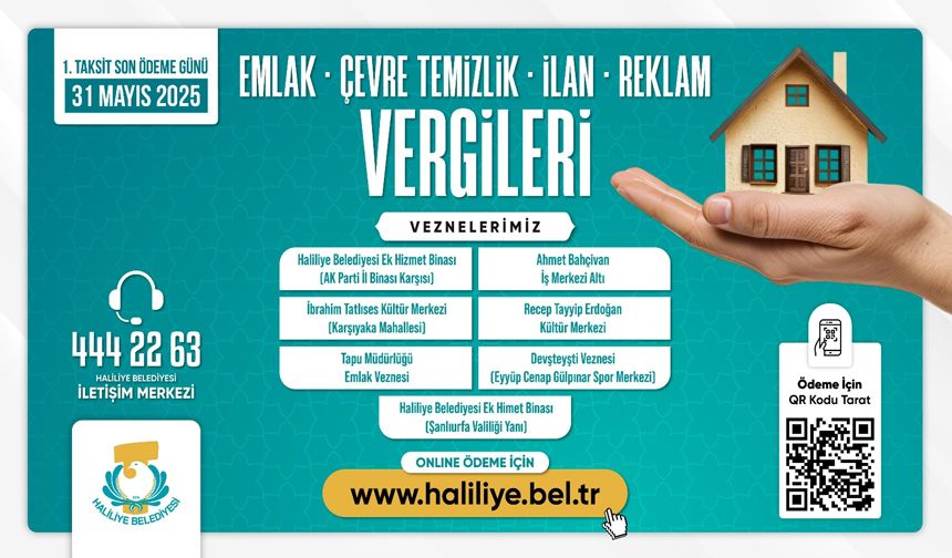 Haliliye Belediyesi son gün için uyardı