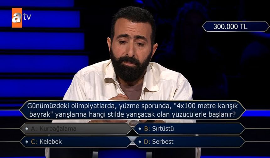 Siverekli Ferit Ateşbakan Kim Milyoner Olmak İster yarışmasına katıldı