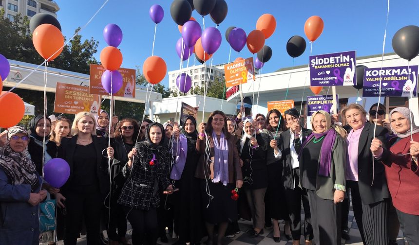 Karaköprü'de kadınlar şiddete karşı bir oldu