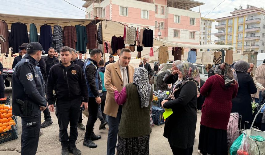 Halfeti Kaymakamı Korkmaz’dan Semt Pazarı Ziyareti