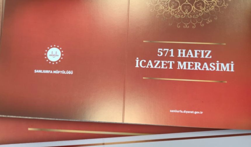 Urfa İcazet Programına Hazırlanıyor