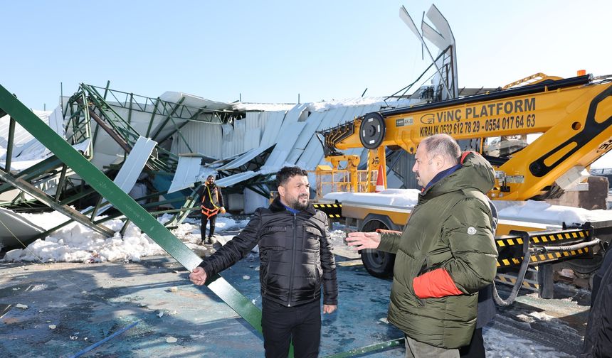 Başkan Gülpınar, Hasar Gören İşyerlerini Yerinde İnceledi