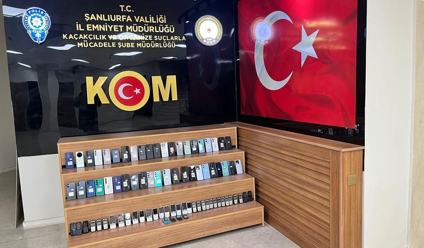 Şanlıurfa’da Kaçak Cep Telefonu Operasyonu: 2,6 Milyon TL’lik Ürün Ele Geçirildi