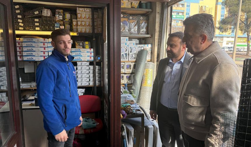 Başkanlardan esnaf ziyareti...