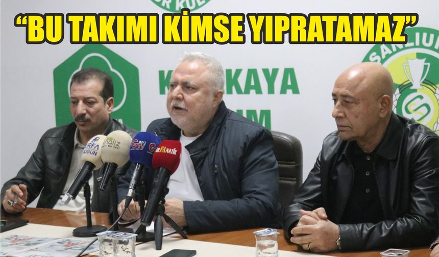Şanlıurfaspor Başkanı Saraçoğlu’ndan Sert Mesajlar!