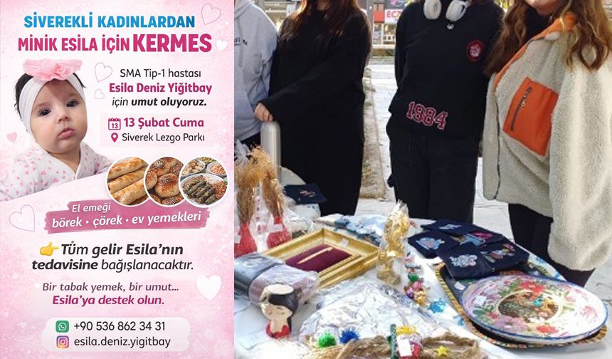 SMA Hastası Minik Esila İçin Kermes