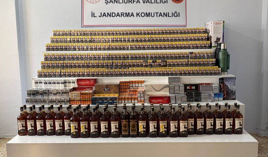 Urfa’da kaçak tütün ve alkole darbe! 62 gözaltı
