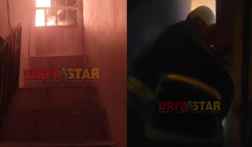 Şanlıurfa’da iki katlı evde yangın paniğe yol açtı