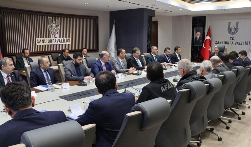 Şanlıurfa’da sel sonrası kritik toplantı