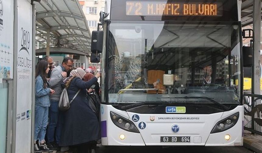 Emek Bayramı’nda Şanlıurfa’da toplu taşıma ücretsiz