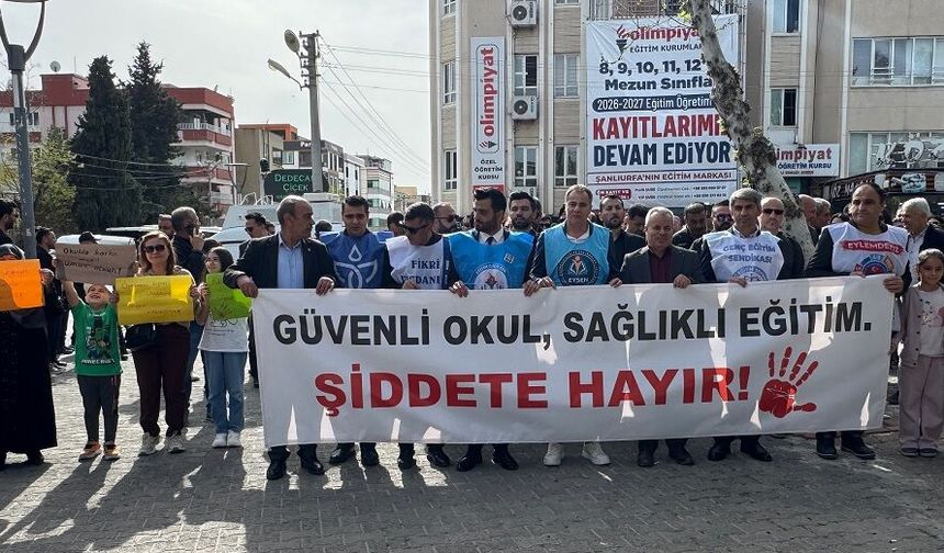 Urfa'da eğitimciler sokağa indi! Büyük tepki var