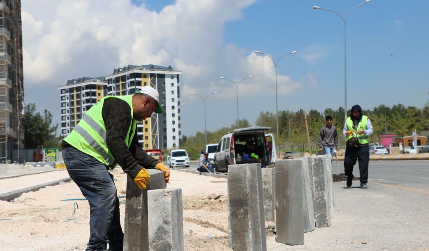 Bisiklet yolunda çalışmalar devam ediyor