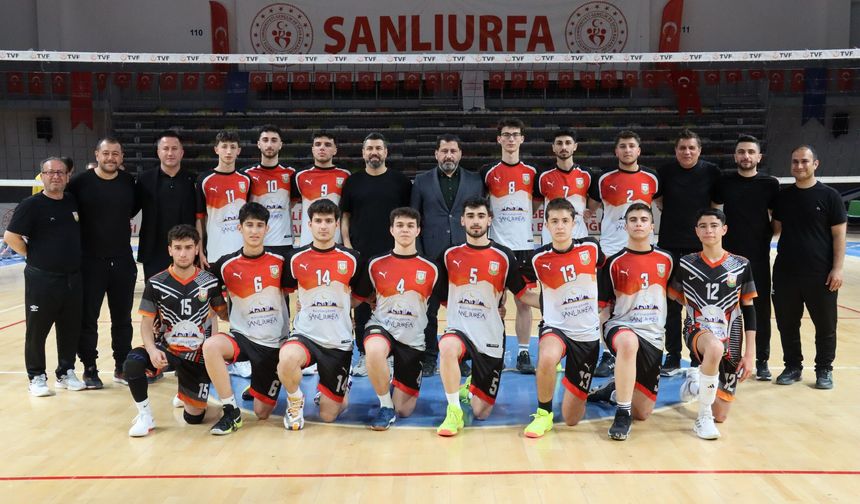 Şanlıurfa Büyükşehir Belediyesi Genç Erkekler Voleybol Takımından filede ikinci galibiyet