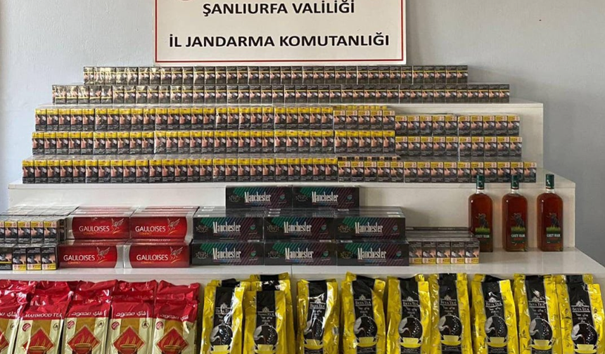 Şanlıurfa’da binlerce paket kaçak sigara ele geçirildi