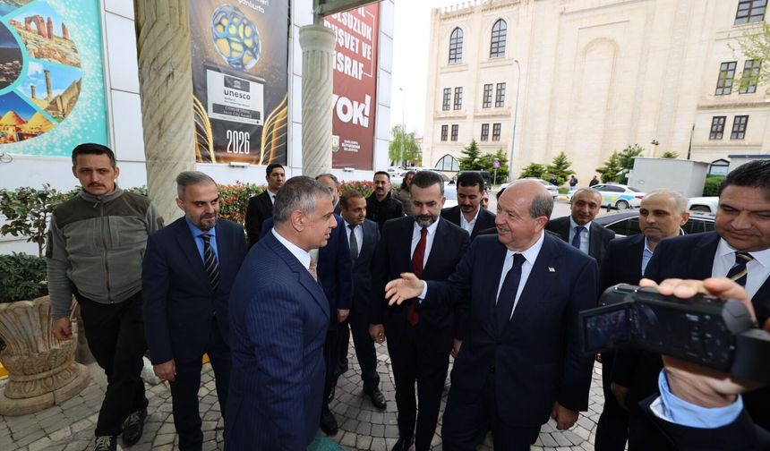 KKTC Eski Cumhurbaşkanı Tatar’dan Şanlıurfa Büyükşehir Belediyesi’ne ziyaret