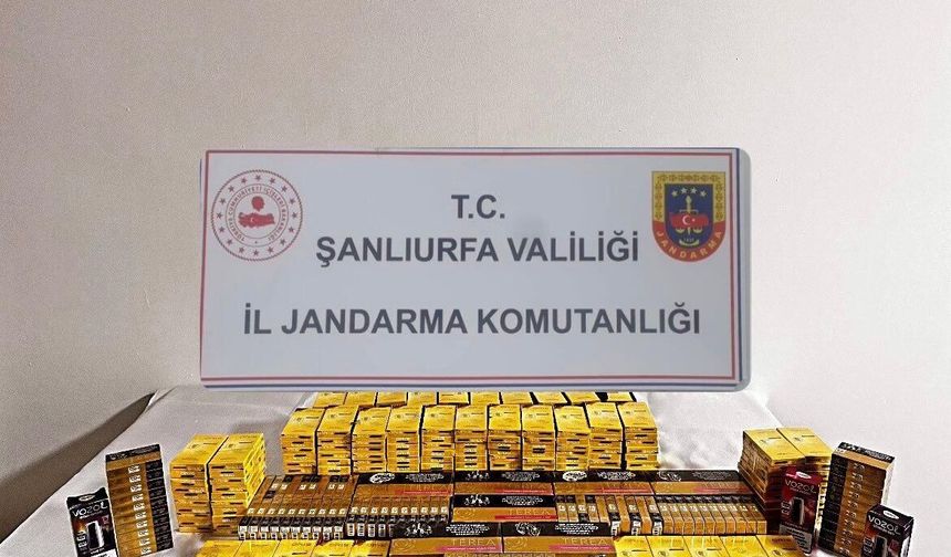 Şanlıurfa'da jandarmadan kaçakçılık operasyonu