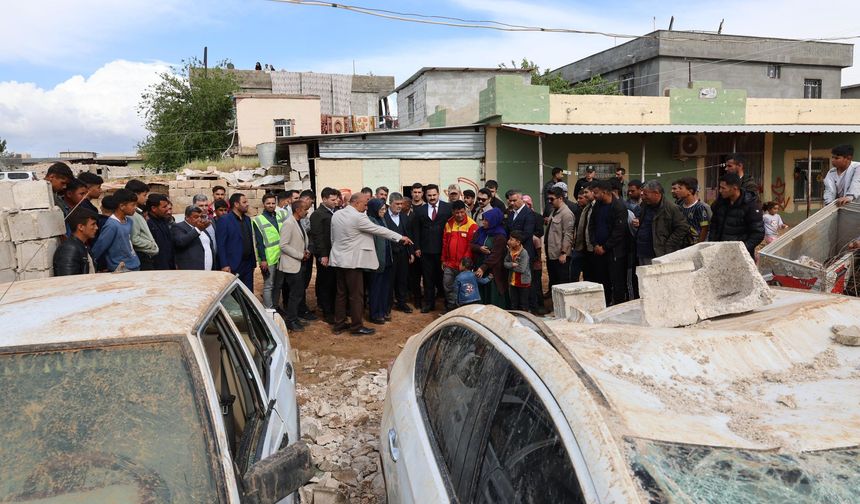 Milletvekili Yazmacı Fırtınanın vurduğu Viranşehir’de