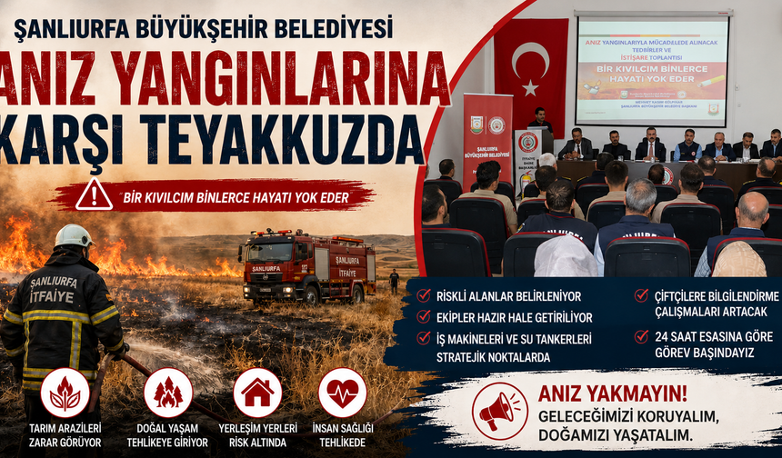 Büyükşehir’den Anız Yangınlarına Karşı Kritik Toplantı