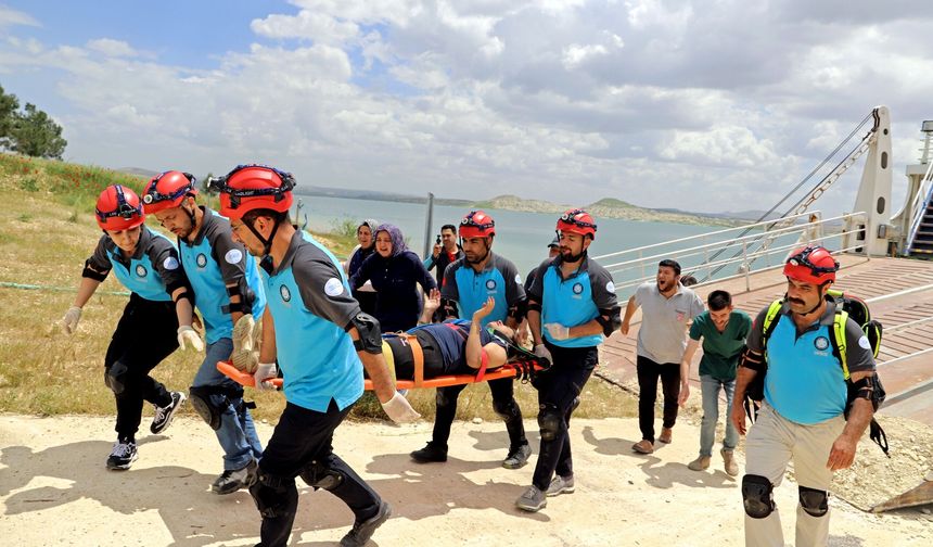 Şanlıurfa’da gerçeğini aratmayan tatbikat!