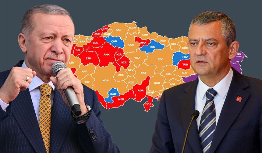 31 Mart yerel seçimleri sonrası ortaya çıkan haritanın rengi değişti