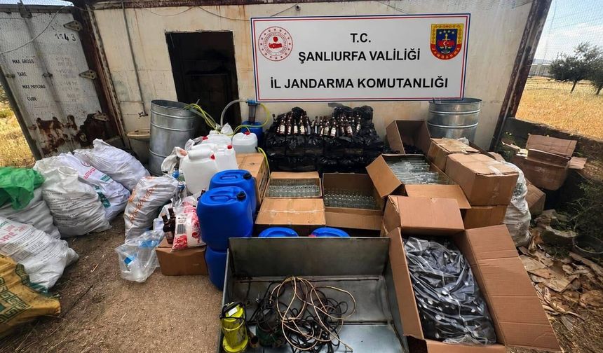 Urfa'da sahte alkol operasyonu