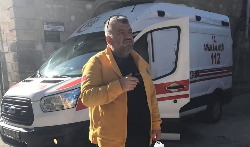 Ambulans şoförü Mehmet Uzun hayatını kaybetti