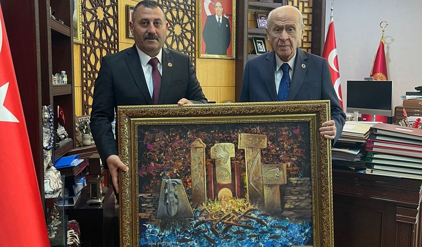 Mutlu Devlet Bahçeli'yi ziyaret etti