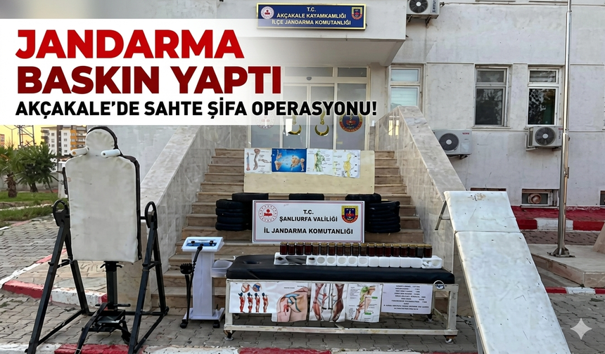 Akçakale’de sahte şifa operasyonu!