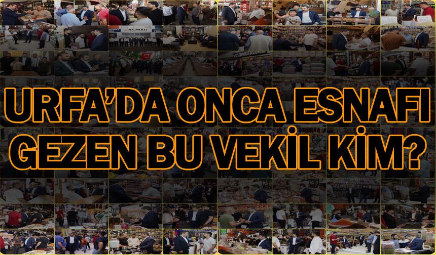 Urfa'da onca esnafı gezen bu vekil kim?