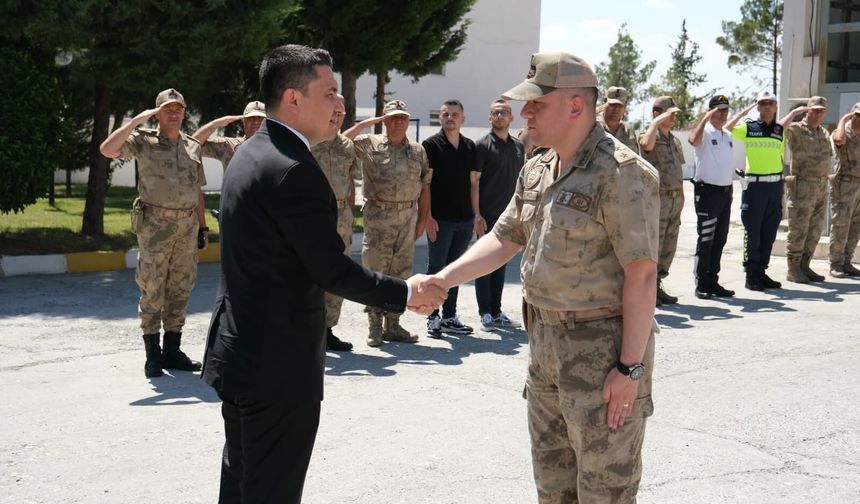 Yeni Kaymakamın ilk durağı Jandarma oldu!