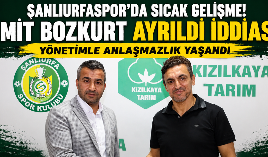 Urfaspor'da deprem!