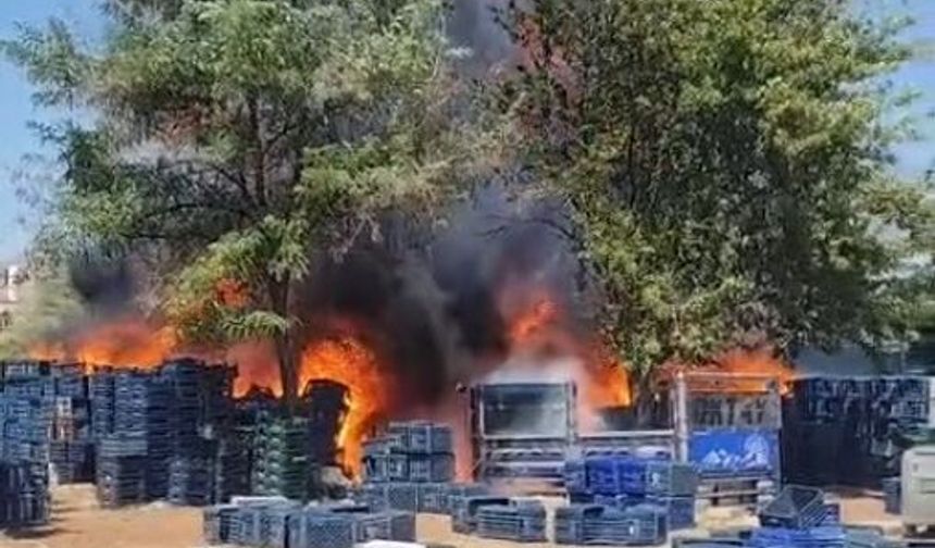 Alevler dakikalar içinde büyüdü! İtfaiye seferber oldu