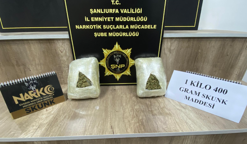 Şanlıurfa'da narkotik operasyonu: 2 gözaltı