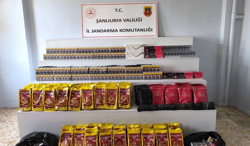 Viranşehir'de jandarma kaçakçılık operasyonu: 16 şahsa adli işlem