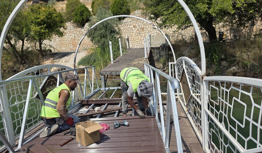 Büyükşehir’den Halfeti’de turizm sezonu öncesi köprülere kapsamlı bakım