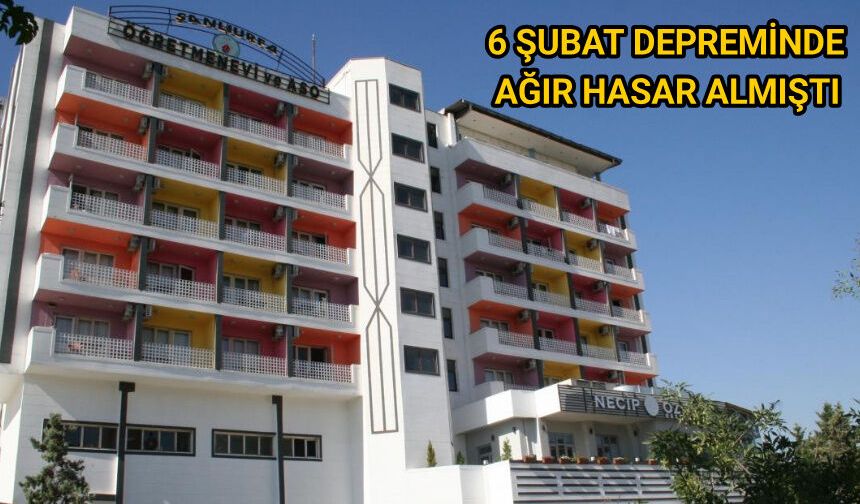 Haliliye’de Yıkılan Öğretmenevinin Yerine Dev Tesis: İhale Tarihi Belli Oldu!